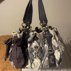 AUTHENTIC: Juicy Couture Velour Snake Print Bag